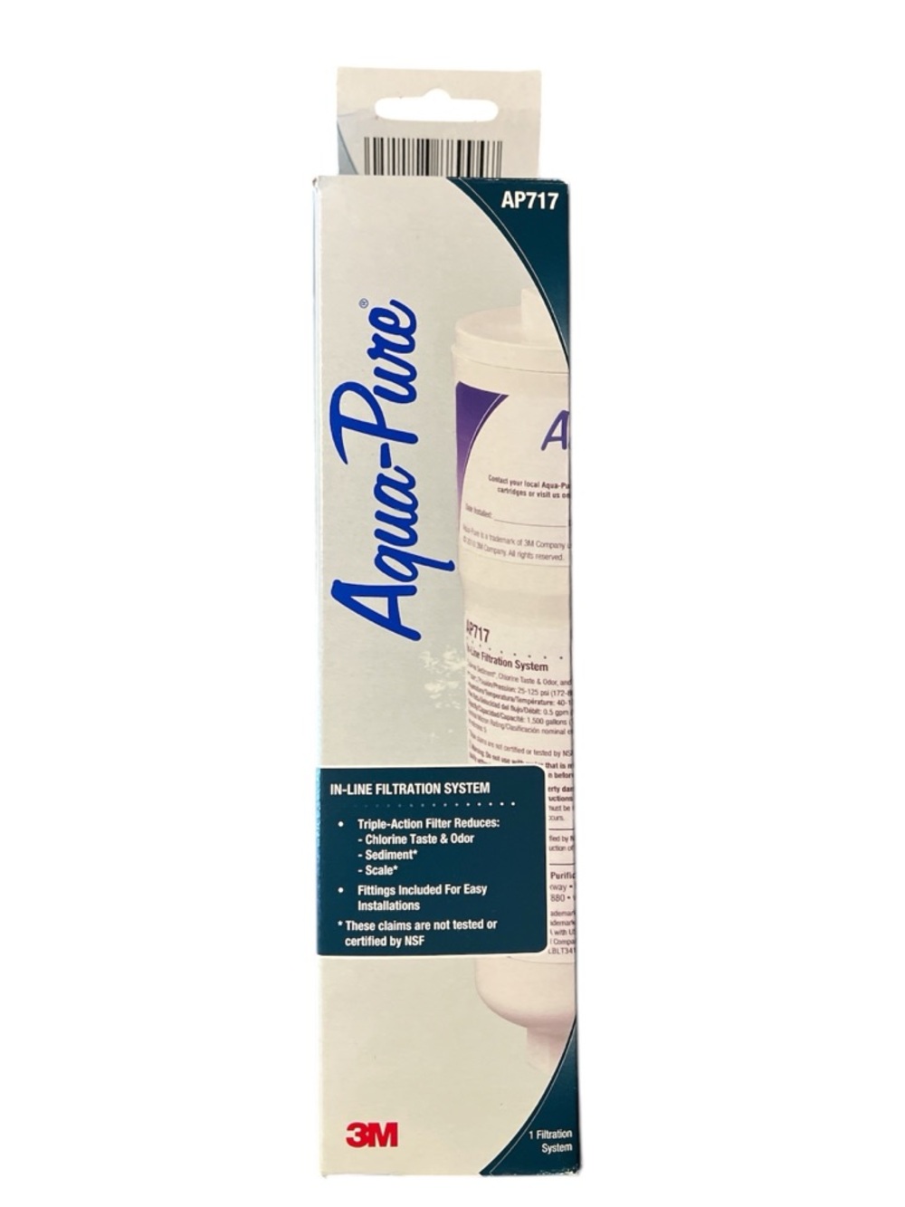 NWT Aqua-Pure AP717 In-Line Filtration System chlorine taste/odor,sediment scale
